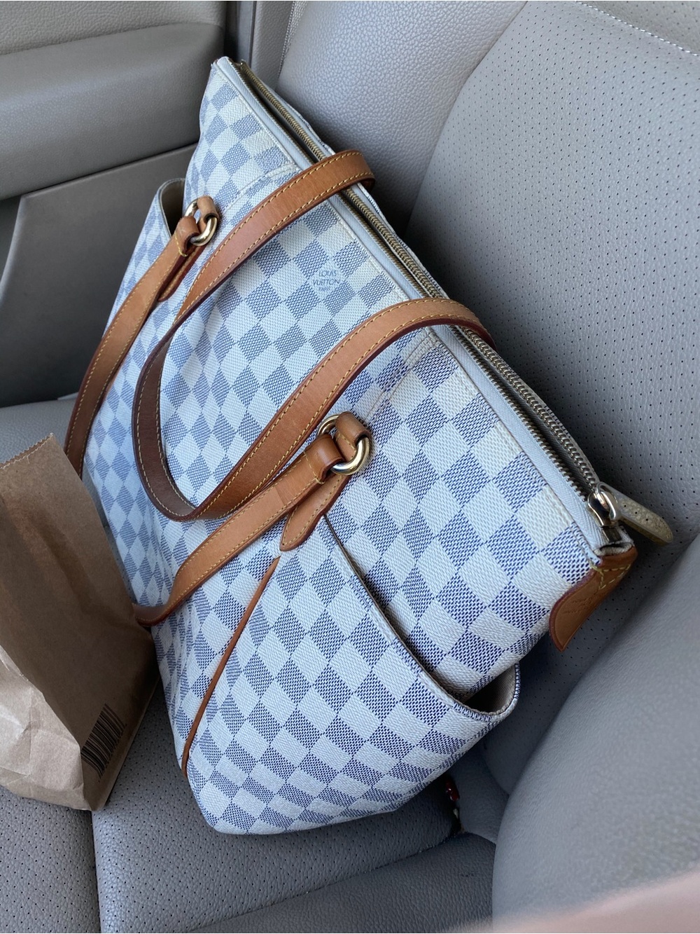 Louis Vuitton Totally MM Damier Azur Tote